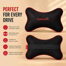 Featherfresh Car Neck Rest- Pair