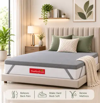 Featherfresh Orthopaedic Mattress Topper- Grey